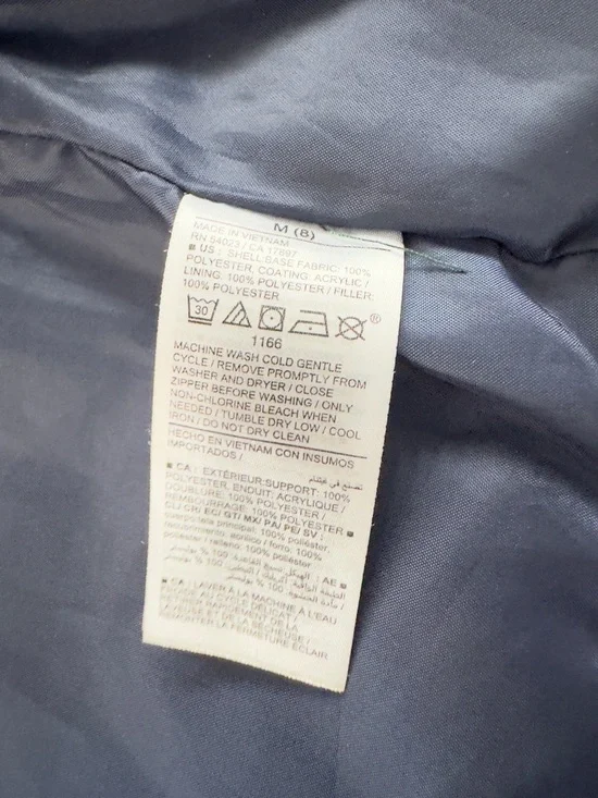 Old Navy Green Puffer Vest Kids Size M (8) Water-Resistant Lightweight - Picture 5 of 9